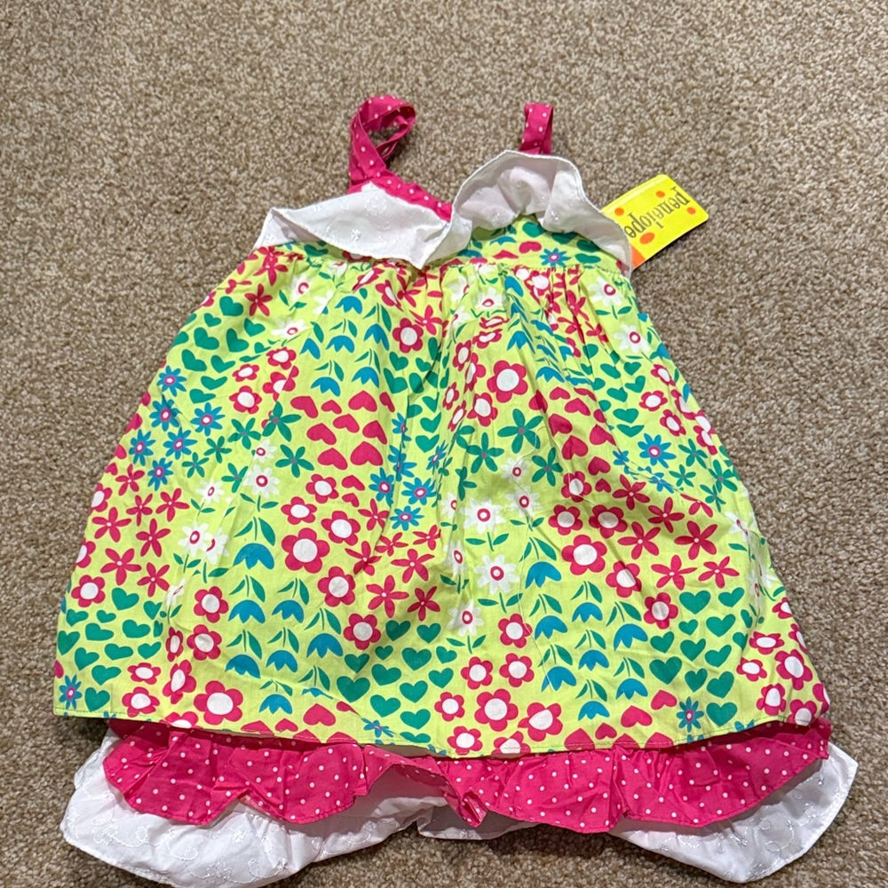 Penelope Mack Pink Polka Dot Baby Dress